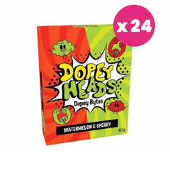 Dopey Heads Bytes Watermelon & Cherry 40g (1.41oz) (Pack of 24)