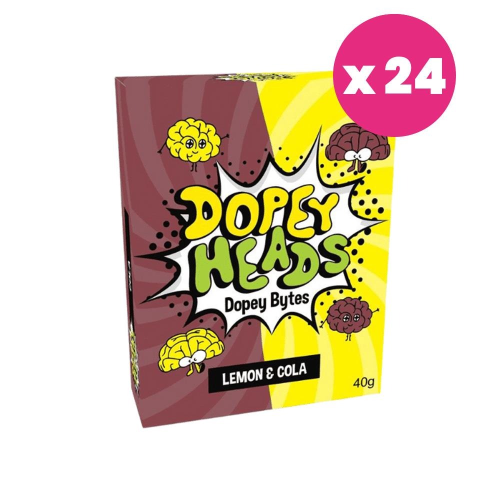 Dopey Heads Bytes Lemon & Cola 40g (1.41oz) (Pack of 24)