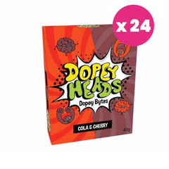 Dopey Heads Bytes Cola & Cherry 40g (1.41oz) (Pack of 24)