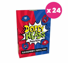Dopey Heads Bytes Blue Raspberry & Tropical 40g (1.41oz) (Pack of 24)